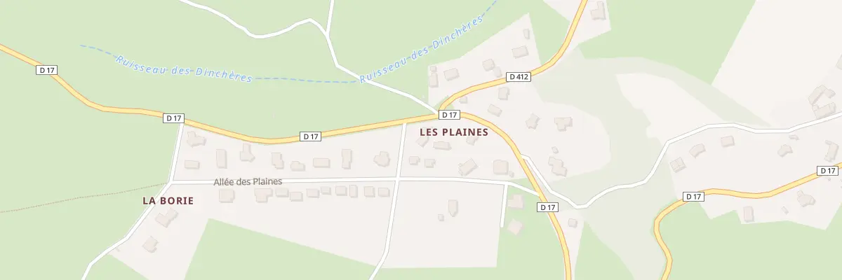 Plan du 9008 Les Plaines à Teilhède
