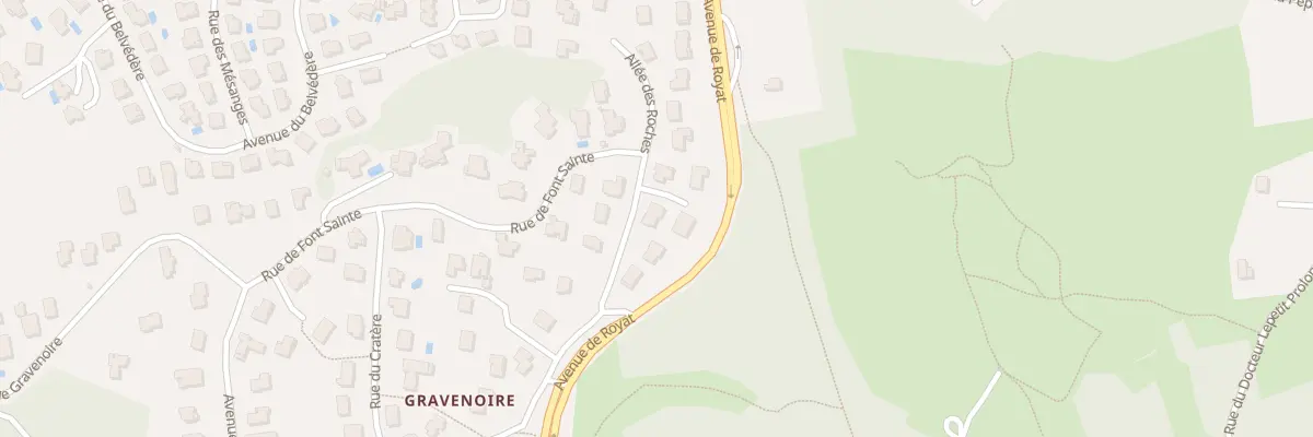 Plan du 6 Rue de Font Sainte Gravenoire à Ceyrat