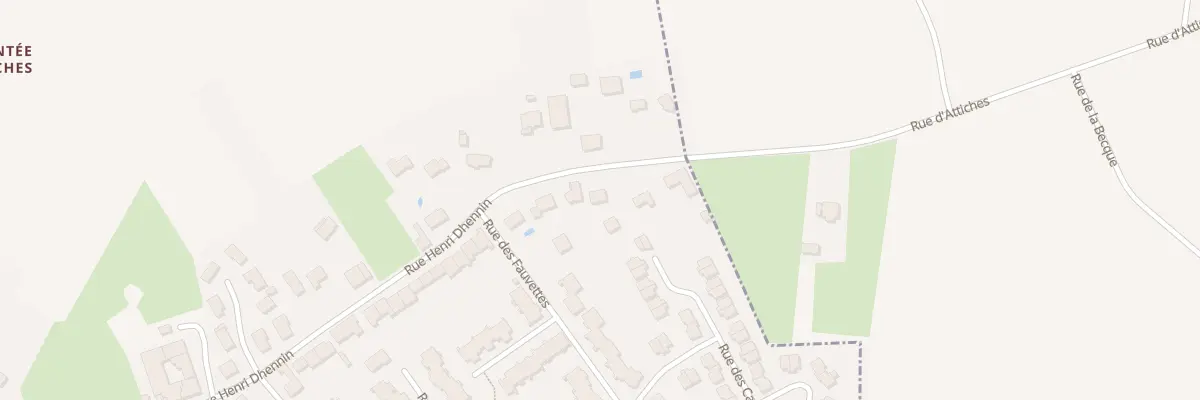 Plan du 80 Rue Henri Dhennin à Attiches