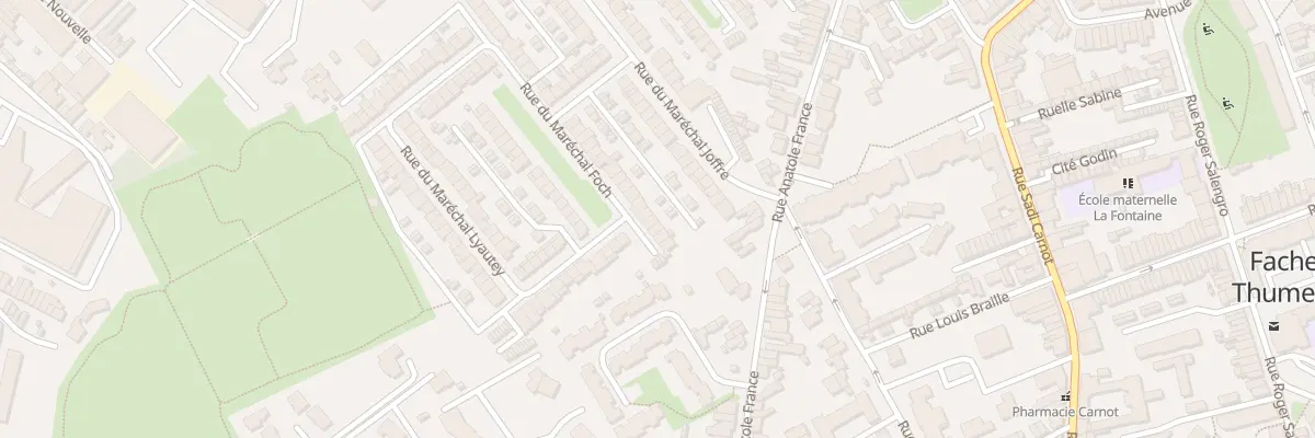 Plan du 8 Rue du Maréchal Foch à Faches-Thumesnil
