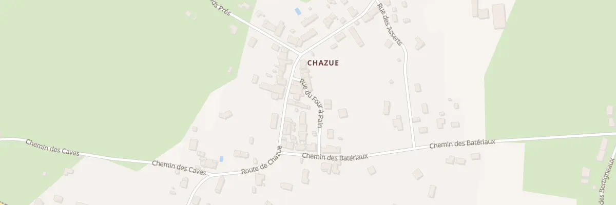 Plan du 1651 Rte de Chazué à Raveau