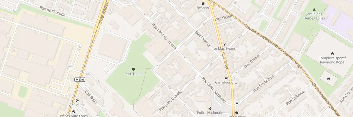 Plan du 41 Rue Gambetta à Faches-Thumesnil