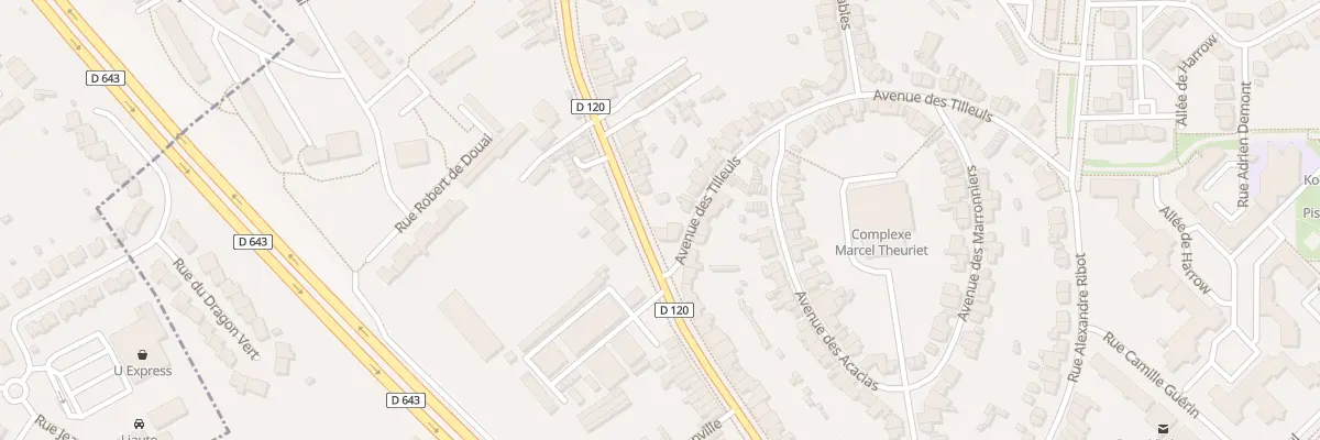 Plan du 344 Rue du Faubourg de Béthune à Douai