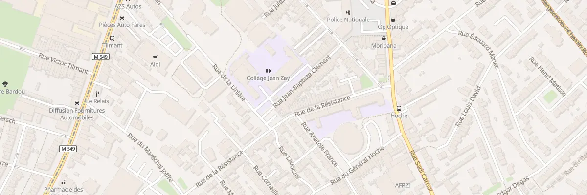 Plan du 55 Rue Jean-Baptiste Clément à Faches-Thumesnil