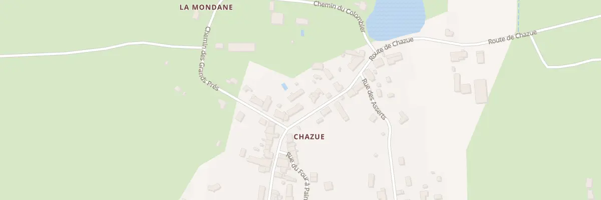 Plan du 1540 Rte de Chazué à Raveau