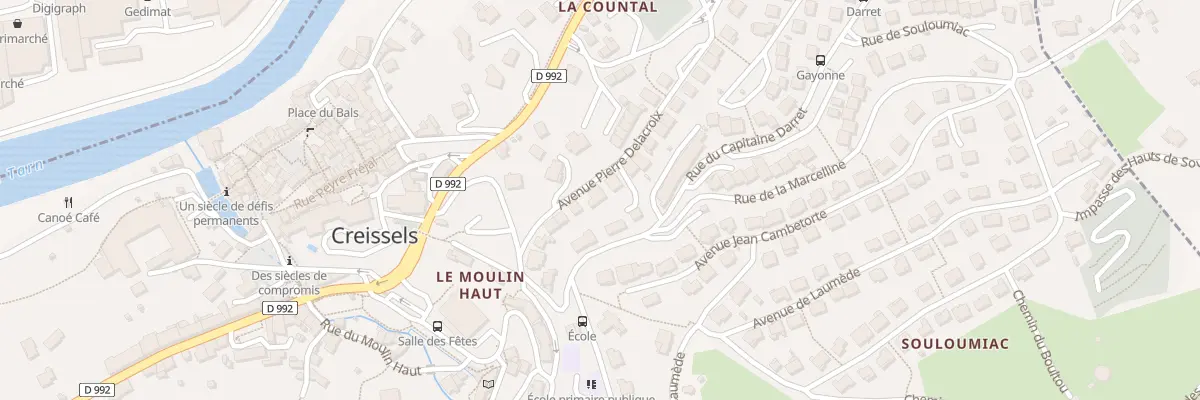 Plan du 27 Avenue Pierre Delacroix à Creissels