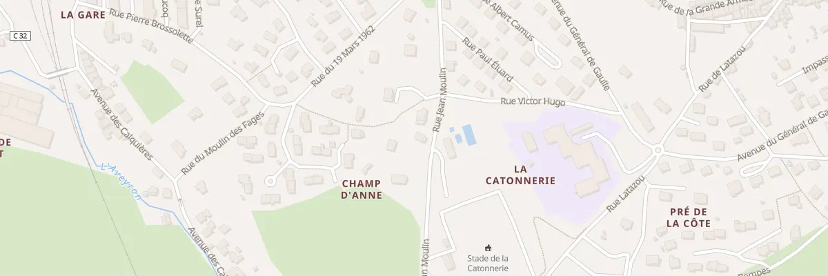 Plan du 10 Av Jean Moulin à Sévérac d’Aveyron