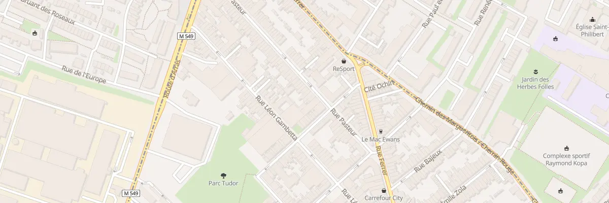 Plan du 43 Rue Pasteur à Faches-Thumesnil