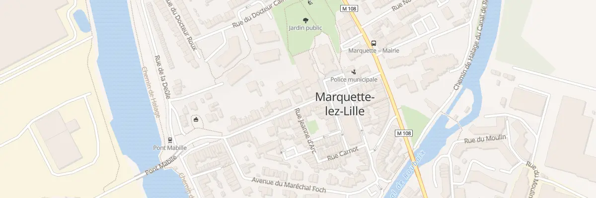 Plan du 14 Rue Martyrs de Resistance à Marquette-lez-Lille