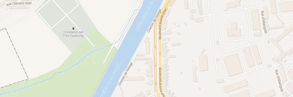 Plan du 593 Bd Jeanne d’Arc à Douai