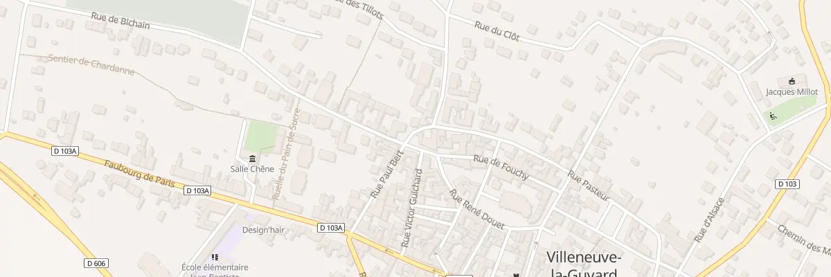 Plan du 16 Rue Renè Douet à Villeneuve-la-Guyard