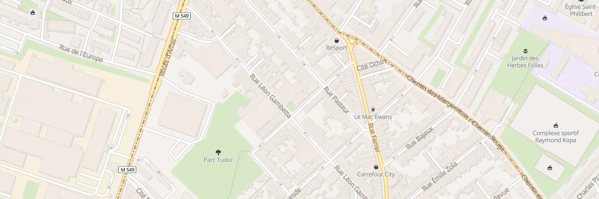 Plan du 30 Rue Henri Ghesquière à Faches-Thumesnil