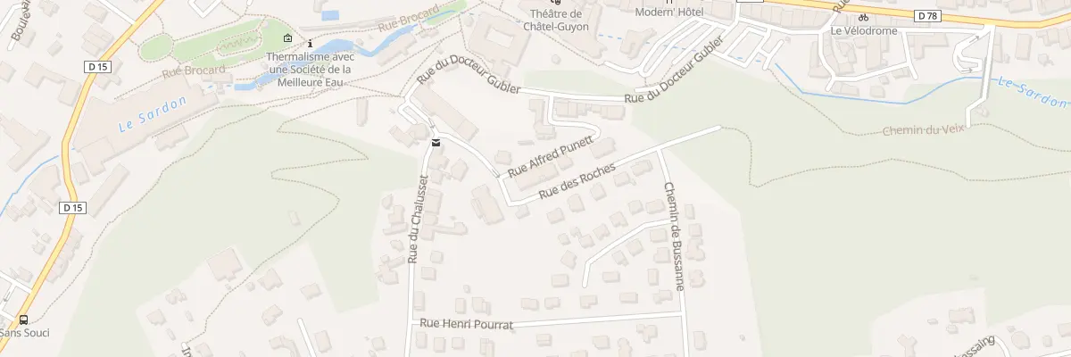 Plan du 11 Rue Alfred Punett à Châtel-Guyon