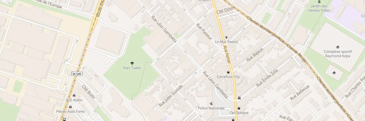 Plan du 31 Rue Gambetta à Faches-Thumesnil