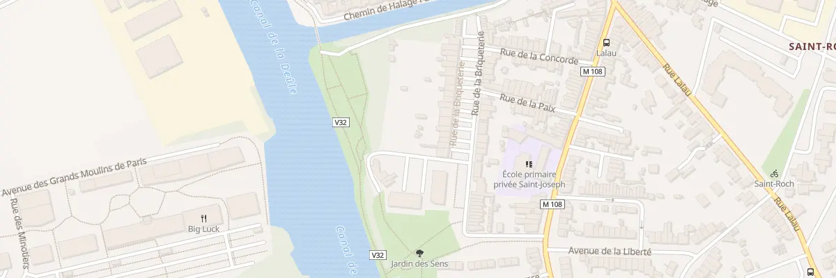 Plan du 33 Rue de la Briqueterie à Marquette-lez-Lille
