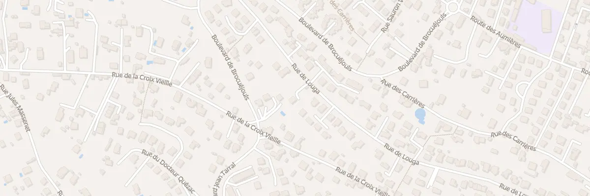 Plan du 629 Rue de Louga à Millau