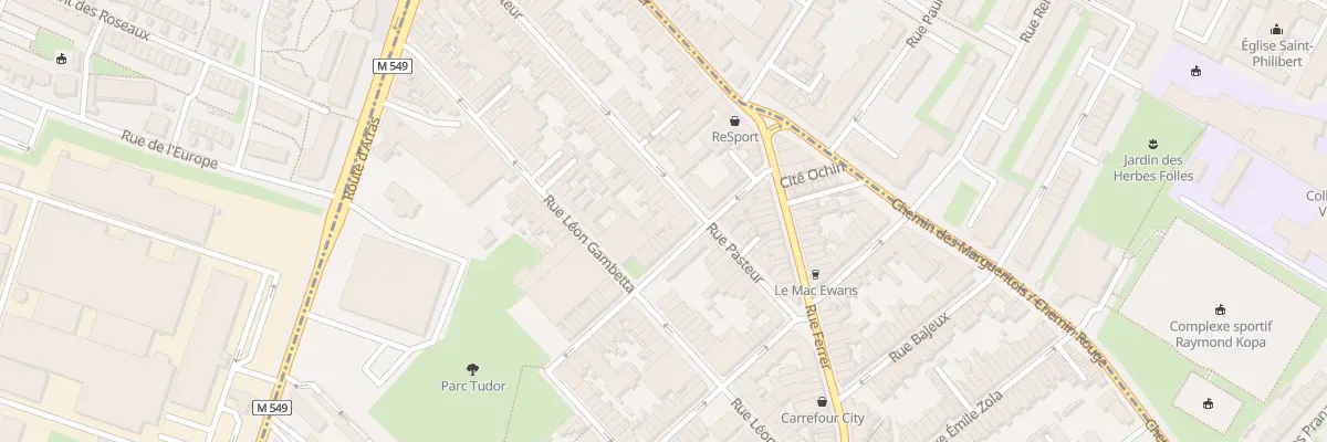 Plan du 37 Rue Pasteur à Faches-Thumesnil
