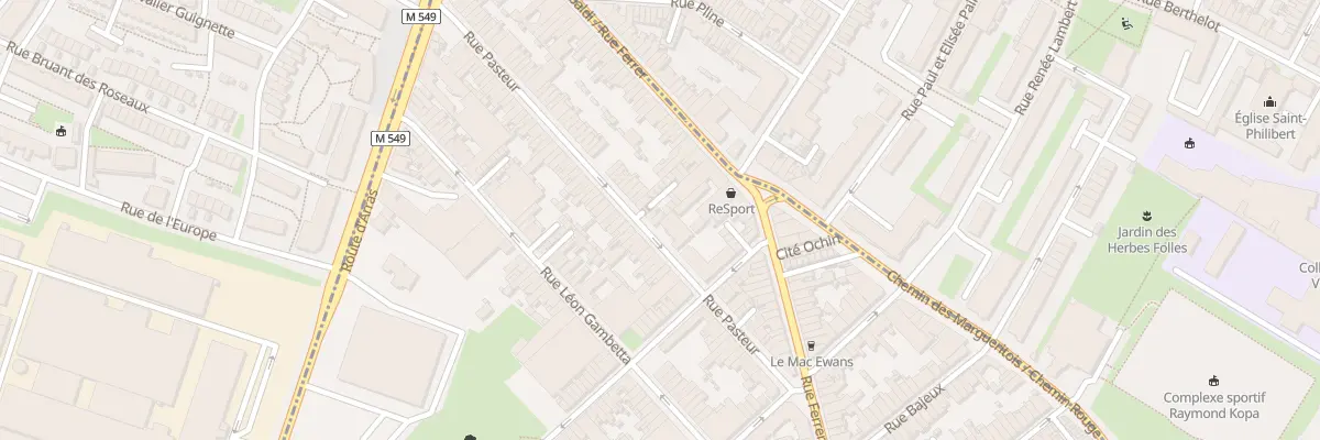Plan du 40 Rue Pasteur à Faches-Thumesnil