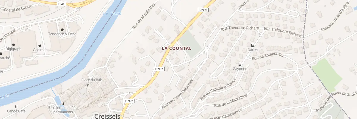 Plan du 5 Rue de la Countal à Creissels