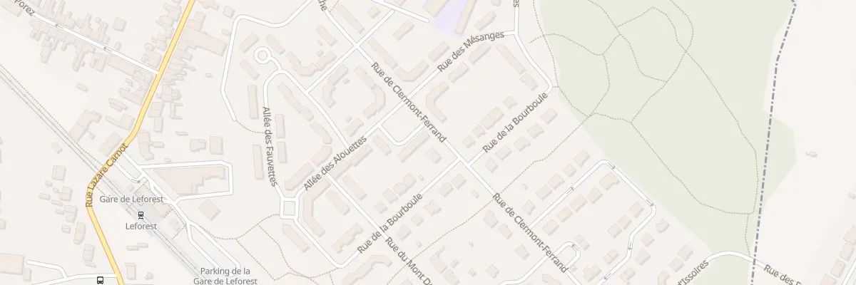 Plan du 1 All des Loriots à Leforest
