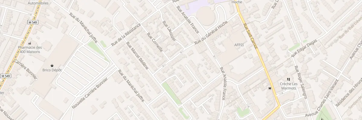 Plan du 25 Rue du Général Hoche à Faches-Thumesnil