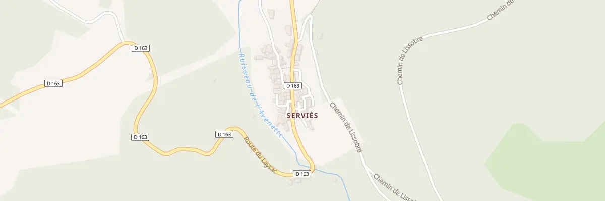 Plan du 5050 Servies à Avène