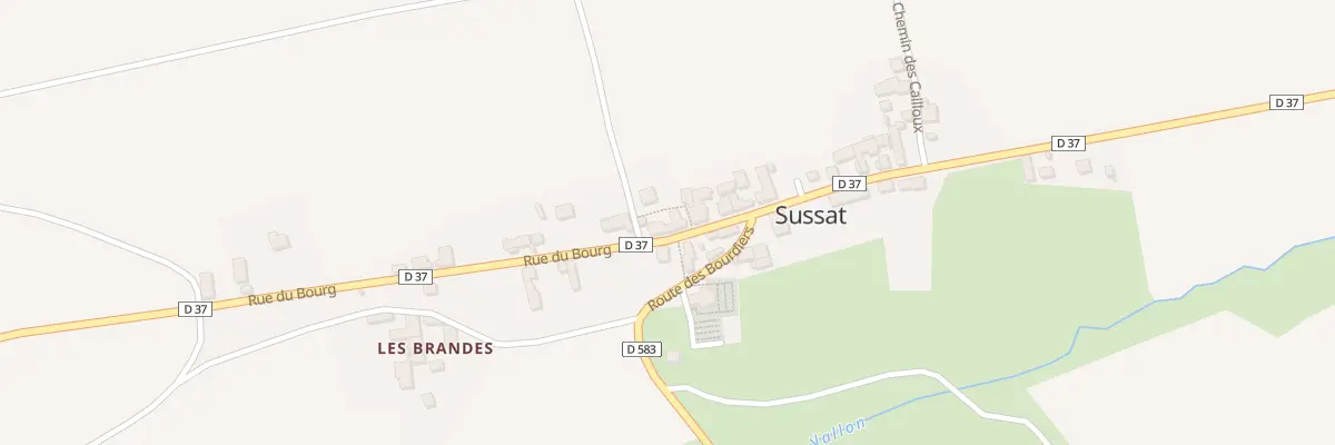 Plan du 42 Rue du Bourg à Sussat
