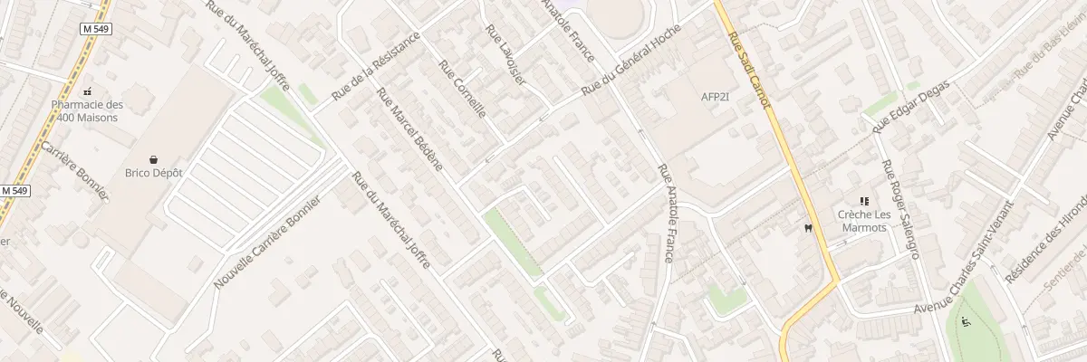 Plan du 9 Rue Arthur Verdoncq à Faches-Thumesnil