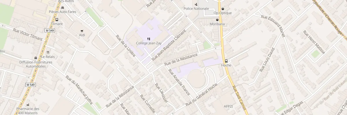 Plan du 20 Rue de la Résistance à Faches-Thumesnil