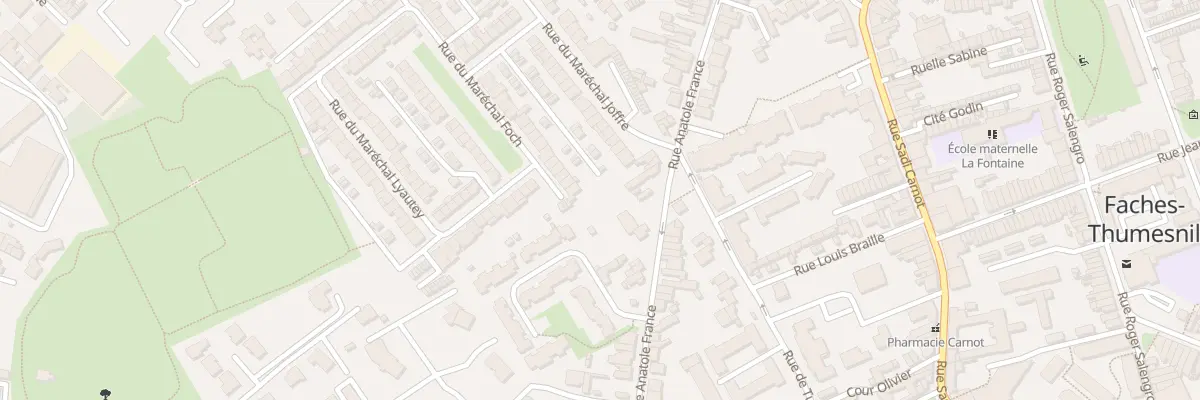 Plan du 132 Rue Anatole France à Faches-Thumesnil