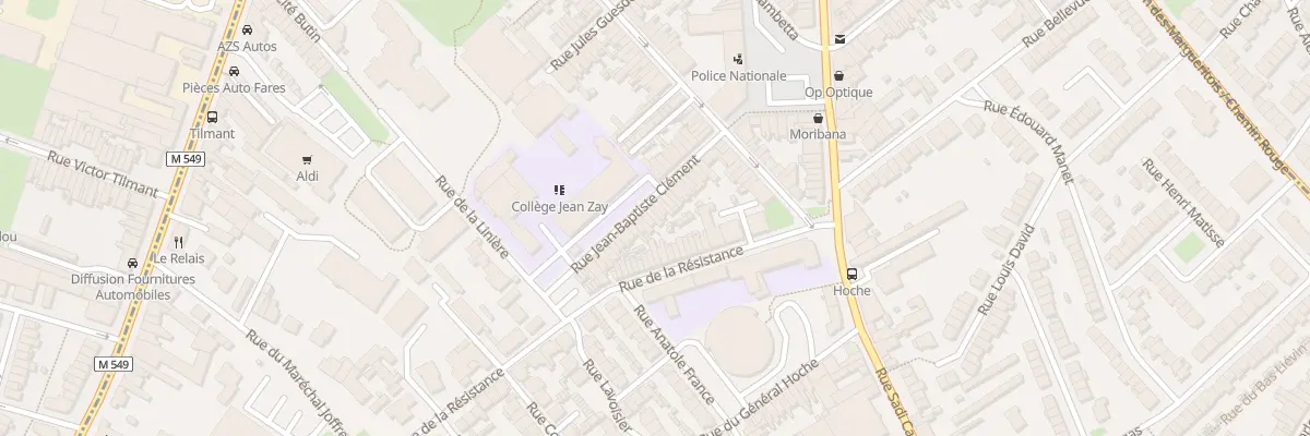 Plan du 39 Rue Jean-Baptiste Clément à Faches-Thumesnil