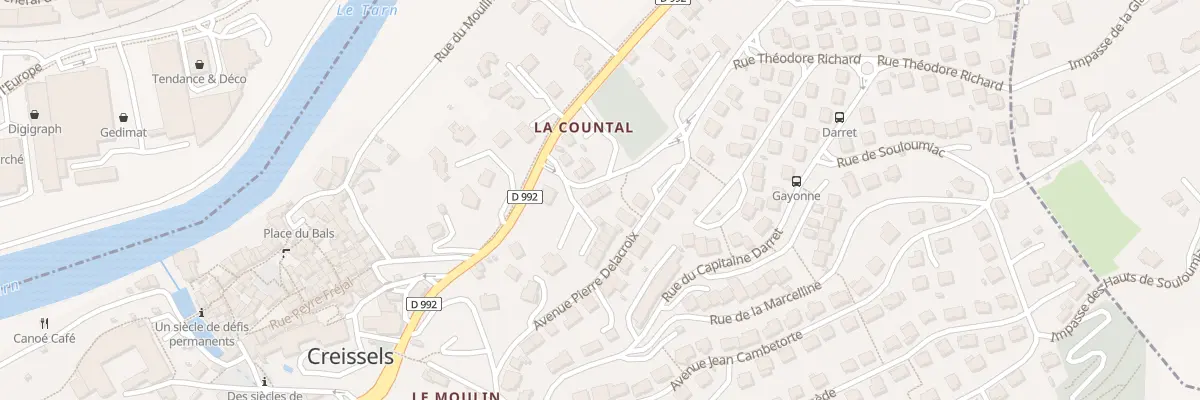 Plan du 4 Rue de la Countal à Creissels