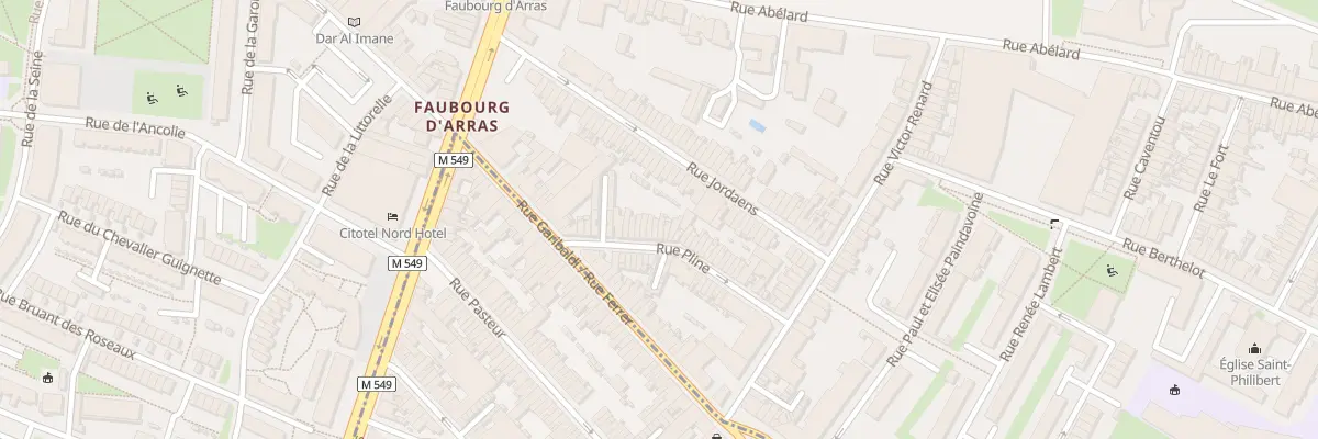 Plan du 29 Rue Pline à Lille