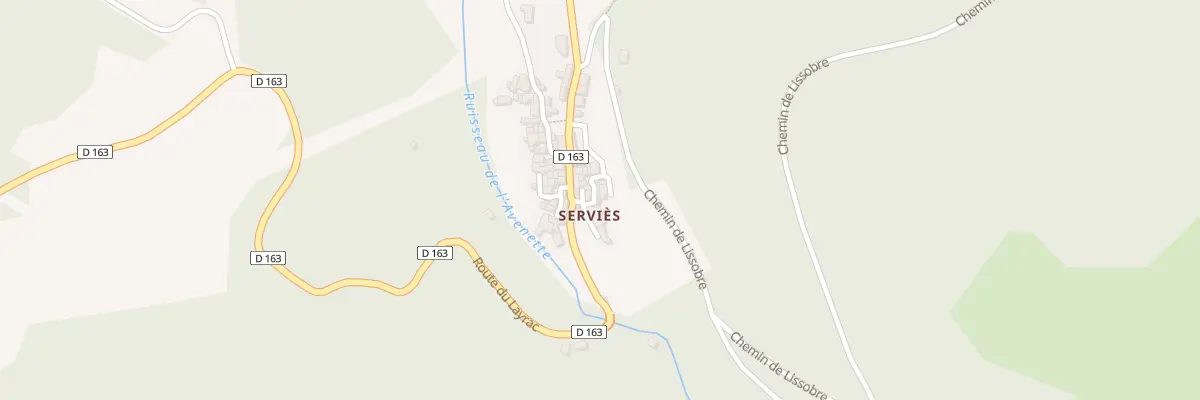 Plan du 6063F Servies à Avène