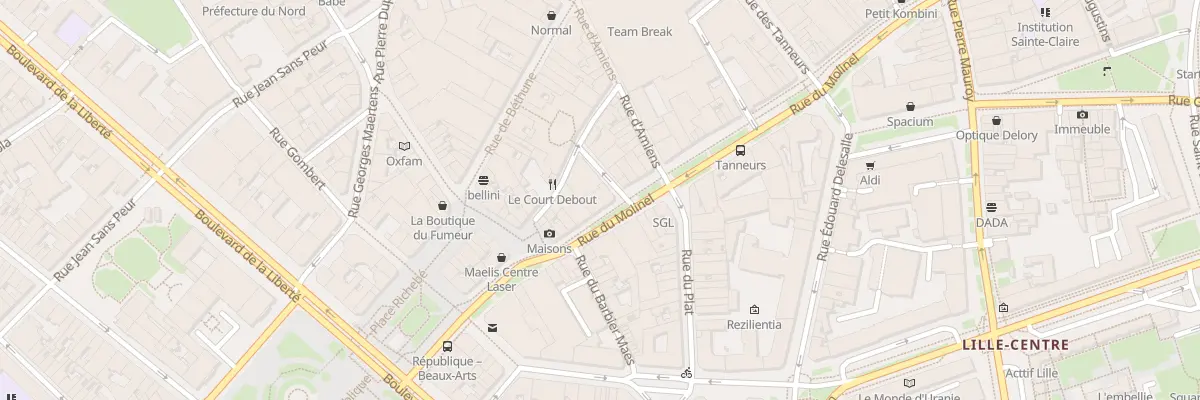 Plan du 140 Rue du Molinel à Lille