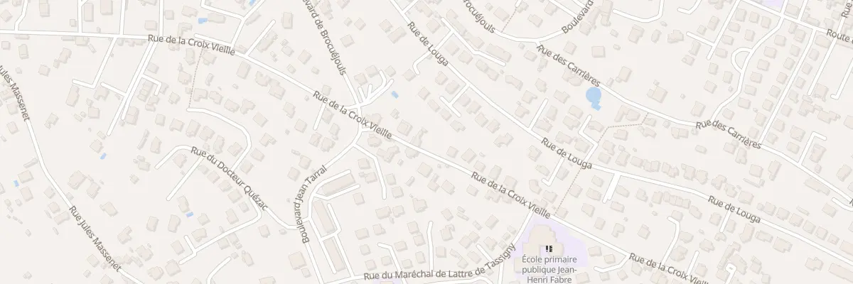 Plan du 66 Rue de la Croix Vieille à Millau