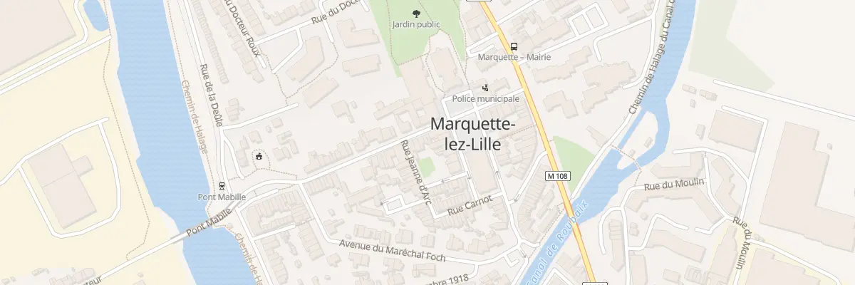 Plan du 11 Rue Martyrs de Resistance à Marquette-lez-Lille