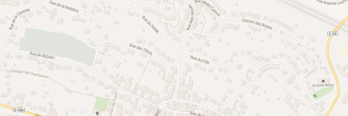 Plan du 1 Rue des Tillots à Villeneuve-la-Guyard