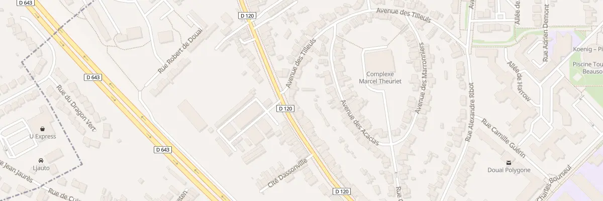 Plan du 304 Rue du Fbg de Bethune à Douai