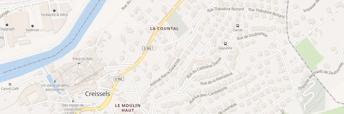 Plan du 6 Avenue Pierre Delacroix à Creissels