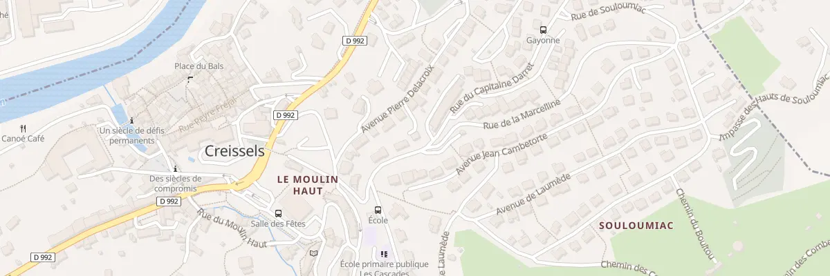 Plan du 23 Avenue Pierre Delacroix à Creissels