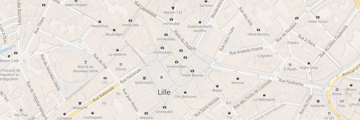 Plan du 5 Rue des Sept Agaches à Lille