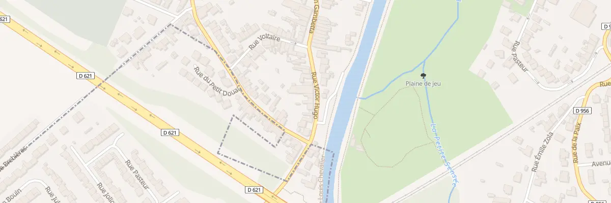 Plan du 552 Rue Victor Hugo à Lambres-lez-Douai