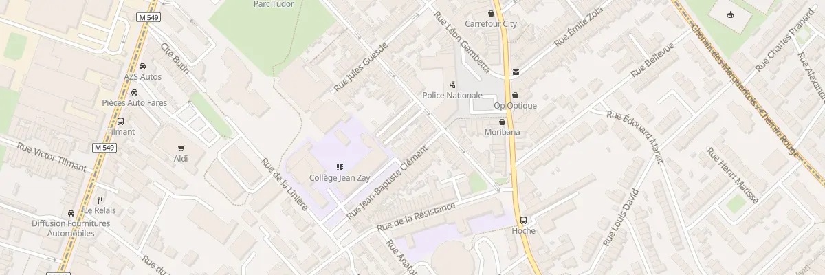 Plan du 8 Rue Jean-Baptiste Clément à Faches-Thumesnil