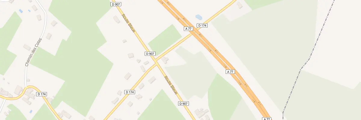 Plan du 1 Rte Bleue à Tronsanges