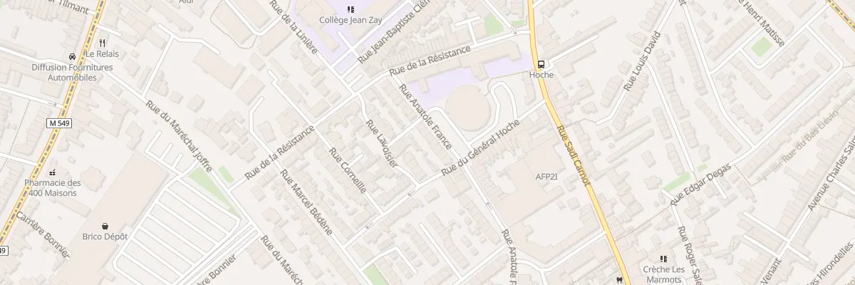 Plan du 20 Rue Anatole France à Faches-Thumesnil