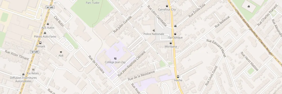 Plan du 6 Rue Jean-Baptiste Clément à Faches-Thumesnil