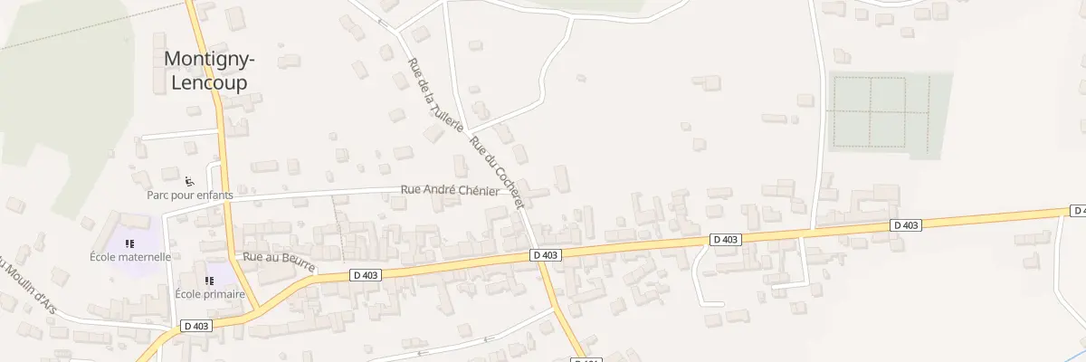 Plan du 6 Rue du Cocheret à Montigny-Lencoup