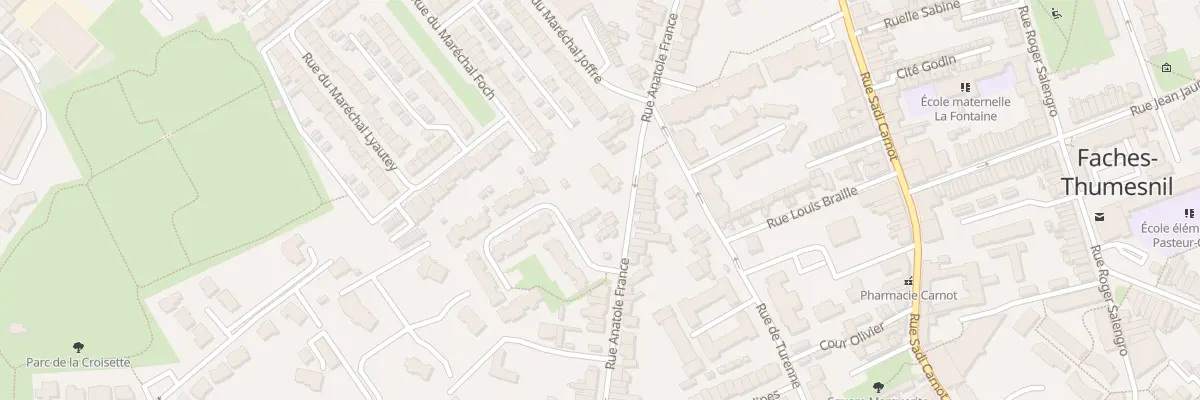 Plan du 142 Rue Anatole France à Faches-Thumesnil