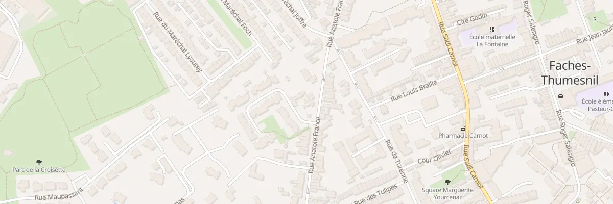 Plan du 150 Rue Anatole France à Faches-Thumesnil